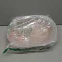 Hushee 2 Set Imitation Rattan Bread Basket with Lid Wicker Bread Baskets for Serving Woven Fruit Basket with Cover Oval Food Baskets for Food Vegetables Display(13.78 x 9.84 Inch)