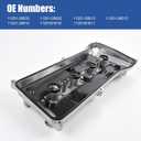 Aluminum Engine Valve Cover with Gasket Fit for 2001-2011 Toyota Camry Solara RAV4 Harrier Highlander Kluger, 2009-2013 Toyota Matrix Corolla, 2005-2015 Scion xB tC OEM 11201-28014 11201-28033