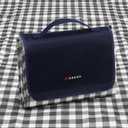 HX&OD Outdoor Picnic Blanket 80"X80" Picnic Mat Extra Large Camping Blanket Beach Blanket Foldable Waterproof Sand Mat Hiking Travel Family Concerts(Blue)