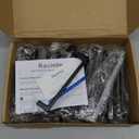 Ravinte 30 Pack 5 Inch Hole Centers Matte Black Cabinet Pulls Handles - Solid Drawer Pulls Hardware - Kitchen Flat Black Square Bar Handles