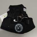 EcoBark Step in Dog Harness - Eco-Friendly Teacup Dog Harnesses for XXS, XS, and Small Dogs - Reflective and Adjustable Mini Body Halter Vest -Tiny Soft Mesh Toy Breed Harness (XXXS, Black) (XXXS- 2 to 3 lbs- Chest up to 10 in (Pack of 1))