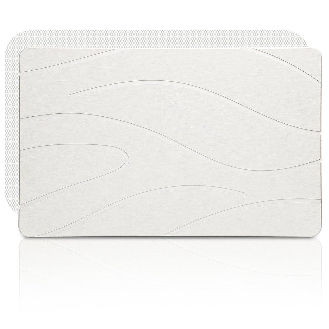 Extra Large Stone Bath Mat, 31.5 x 19.7 White Diatomaceous Earth Stone Shower Mat for Bathroom, Large Absorbent Bath Mats, Non-Slip Bathroom Floor Mat, Quick Dry, Easy to Clean
