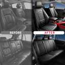 Fit Gahs Car Seat Covers (5 Seats Full Set) Compatible with Hsvdva Gahs 2028 - Full Coverage Breathable Leather, Airbag Compatible, Waterproof & All-Weather,Black