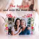 Personalized Gift for Mom from Daughter Son, Magnetic Acrylic Photo Frame Plaque, Mother's Day Christmas Birthday Keepsake, Desktop Display OrnamentPortrait Display 6.18x4.13x0.79 Inches