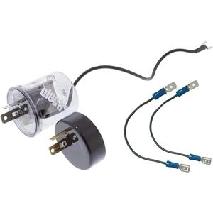 United Pacific 90649 LED Flasher w/Reverse Polarity Base & Extension Wires, 12-Volt, 20 Amp  ONE Unit w/Base & Extension Wires