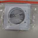 Funmit 4" Dryer Vent Cover for Exterior Wall Vent Hood Outlet Airflow Dryer Air Vent with Screen Includes 4 Screw for Easy Installation (White)