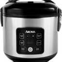 AROMA CoreCoat Digital Rice Cooker & Steamer for Brown Rice with Nonstick Ceramic Coating (8 Cups Cooked, 4 Cups Uncooked)