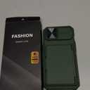 BXYJY for iPhone 16e Wallet Case, Builtin Credit Card Holder (45 Cards), RFID Block, Slide Camera Cover, Military Protection, Rugged Heavy Duty Women Men Protective Phone Case for iPhone16 E, Green