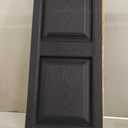 Ekena Millwork Lifetime Vinyl LP2S14X03900BL Standard Two Equal Panel Vinyls, Raised Panel Vinyl Shutters, w/Installation Shutter-Lok's & Matching Screws (Per Pair), 14.75"W x 39"H, Black