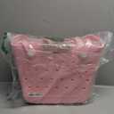 Beach Bag, Rubber Tote Bag, Waterproof Sandproof Washable Tote for Boat Pool Sports Gym Beach Travel (Medium, Pink)