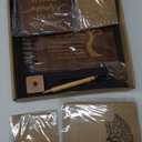 Funeral Guest Book Set Wooden Guest Books for Memorial Service Celebration of Life in Loving Memory with 50pcs Share a Memory Card Cards Box Table Sign and Pen (Brown- Guest Book Set #2)