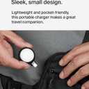 Belkin Portable USB-C Apple Watch Charger - MFi-Certified USB-C Charger for Apple Watch Series 9, 8, 7, Ultra - Compatible with MacBook, iPhone 16 & More - Black