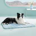 Bedsure Cooling Mat for Large Dogs – 41x28 Thin Washable Cooling Pet Pad for Puppy, QMAX>0.5, XL Portable Kennel Puppy Bed for Summer, Non-Slip Summer Crate Pad for Big Dog Up to 80 lbs