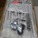 Double Clothing Rack, 130LB Capacity Heavy Duty Garment Rack with Wheels and Bottom Shelf, 55.51 Inch Long Rolling Clothes Racks for Hanging Clothes, Black