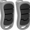 2 for Genie Intellicode Garage Door Opener Remote G3T-BX G3T-R, for All Genie Intellicode and Overhead Door CodeDodger Garage Door Openers, 3-Button, Keychain/Visor (1997 to Present)