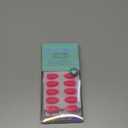 BTArtbox Press On Nails Short - Hot Pink Almond Press On Nails with Glue for Women, Opaque Soft Gel Glue On Nails in 16 Sizes - 32 Stick On Nails Kit, Power Pink