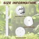 Pushglossy 20 Pack 60 Inch Tree Seedling Sapling Grow Tube Standard Vented Seedling Protectors Split Tree Grow Protector with Releasable Zip Ties Plant Shelter for Trunk Against Deer Rodent