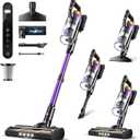 Cordless Vacuum Cleaner for Home, 580W/48KPa Powerful Suction, 65 Min Runtime, Lightweight Stick Vacuum with Touch Screen & Wall Mount, Handheld Vacuum for Pet Hair, Carpet & Hard Floors