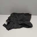 Bebonnie Womens Tops Dressy Casual Ruffle 3/4 Sleeve Henley V Neck Chiffon Blouses with Buttons (XX-Large, Black)