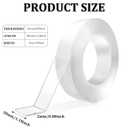 Double Sided Tape Heavy Duty,Removable Nano Tape 10FT,Clear Strong Adhesion Mounting Tape Multipurpose Two Sided Tape