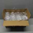 Plastic Jars with Lids, 16 oz Plastic Containers with Lids Clear Airtight Container Storage Jar Mason Jars for Dry Food Peanut Butter Honey Jam Cosmetics, Pack of 16 (16 PCS Black Lids)