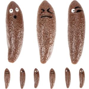 Flinging Poop Finger Toys - 9Pack Stretchy Poop Finger Slingshot Toys Cute Fake Poop Toys Poop Emoji Flying Games Stress Relief Toys Novelty Prank Gift for Halloween April Fools' Day