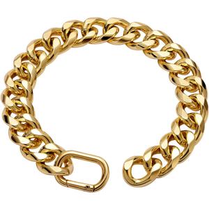 19MM Thick Light Metal 18K Gold Plated Metal Dog Cuban Link Collar,Gold Dog Chain Collar for Large Dogs - 22 Inches Gold Dog Necklace Collar