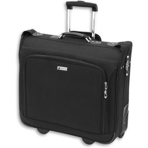 LONDON FOG Buckingham 44-Inch Wheeled Garment Bag, Black