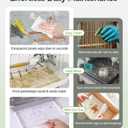 Clear View Bird Cage, Indoor & Travel Small Birdcage for Parakeet, Parrot, Budgies, Cockatiels, Canary |Easy Clean Safe Materials (Gray, Medium)