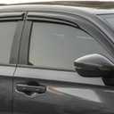 Window Visors Rain Guards for Nissan Kicks 2018-2024 | 4PCS Out-Channel Vent Visors | Smoke Tinted Wind Deflectors | Reduce Rain Noise, Improve Airflow | Easy No-Drill Install