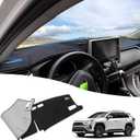 Powerty Dashboard Cover for Toyota RAV4 2025 2024 2023 2022 2021 2020 2019 Dash Cover Carpet Sunshield Protector Velvet Without HUD(Head-up Display)