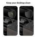 Stainless Steel Stove Gap Filler & Covers (13.8" x 1.4") with Pre-Attached Adhesive - 4-Pack Universal Fit for 13.8-27.6" Gas/Electric Stoves, Tool-Free Installation for Countertop Gaps