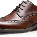 Men's Dress Shoes Casual Oxford Shoes Business Formal Shoes (8, Brown)