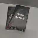 2 x TripDock 5.5 Inch House Number, Metal Address Number, Decoration Door, Street, Mailbox, Home, Easy to Install, Black Brown (Number 0)