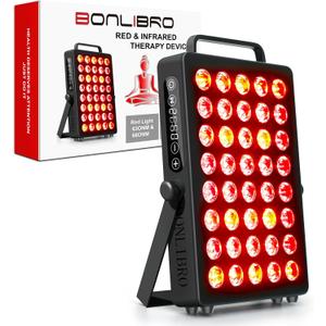 Red Light Therapy Panel, Clinical Grade Dual Chip with Near-Infrared Light 850nm 940nm 660nm 630nm High Power Panel for Pain Relief, Body, Face, Skin Health, Improve Sleep (BN-40)
