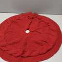 36 Inch Dark Red Knitted Christmas Maroon Tree Skirt Large Xmas Tree Skirts Round Base Skirt for Holiday Party Decoration Ornament Suppliesfor 6-8FT Tree Christmas Treer Burgundy Tree Skirt (36in)