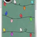 Christmas Lights Phone Case Compatible with iPhone 17, Cute Green Christmas Holiday Phone Cover for iPhone 17