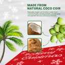 Merry Christmas Coir Door Mat  Festive Christmas Door Mat for Holiday Entryway Dcor (Merry Christmas, 17'' x 30'')