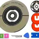 Galaxy Watch Active 2 Back Glass Replacement Rear Lens Glass Cover for Samsung Galaxy Watch Active 2 (40mm44mm),Galaxy Watch 3 (41mm45mm) + 2 PCS Tape + Tools