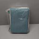 Foldable Storage Bin Collapsible Fabric Storage Basket Cube with Durable Handles Closet Organizer Bins for Organizing Shelves Drawers, Set of 3, 15" x 10" x 9.5", Teal