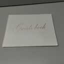 &And Per Se Guest Book for Party, Photo Book, Blank Book and Birthday Guest Book for Special Events, Baby Shower Book to Sign with Blank Lined Pages & Photo Spots (White)