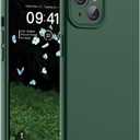 SUPFINE Designed for iPhone 15 Case,Premium Liquid Silicone with [Soft Anti-Scratch Microfiber Lining][Upgraded Camera Protection] Slim Shockproof Phone Case for Men Women Girls,Acacia Green