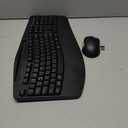 Wireless Keyboard and Mouse Combo, 2.4G Full Size Wave Keys Ergonomic Keyboard with Wrist Rest, Phone Holder, 3-Level DPI Wireless Silent Mouse with 6-Buttons, for Windows, Mac OS, Laptop, PC (Black)