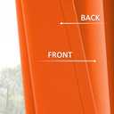 HUTO Blackout Curatins Window Drapes for Bedroom Living Room - Antique Copper Grommet Room Darkening Thermal Insulated Privacy Protect Draperies Curtains, Set of 2, Vibrant Orange, 42W x 84L