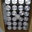 EDELHAUS Glass Spice Jars with Labels and Steel Lids (24 x 4oz) Spice Containers with 240 Label, Steel Funnel, Shaker Inserts, Empty Square Seasoning Organizer for Spice Rack, Cabinet, Drawer