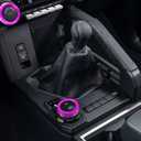 for Toyota Tacoma 2024 2025 Interior Accessories, for 4Runner 2025 with 8" Display Switches, Air Conditioner AC Switch Knob Cover 4PCS Aluminum Alloy (Pink, 8 Inch Display)