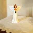 Angel Statue, Guardian Angel Figurine Handheld Flower for Women, Gift for Mothers Day, Birthday, Valentines Memorial & Sympathy, Home Decor Sculpture