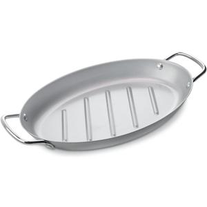 Grill Pan for Outdoor BBQ - 11" x 15" Topper With Handles, Trays for Grilling, Barbecue Tray
