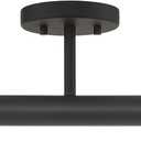 Livex Lighting, 51139-04, Copenhagen, Semi-Flush, Black
