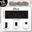 16 Pack Table Runner Black Cheesecloth 10ft Boho Gauze Fabric 120 Inch Cheese Cloth Table Runner Rustic Sheer for Holiday Baby Shower Party Décor Home Wedding Decoration